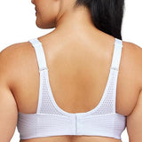 Glamorise #1166 Womens Custom Control Sports Bra Wirefree White