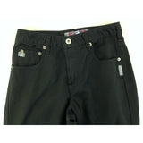 Sliver Jeans Women's Black Shiny Straight Leg Mid Rise Black Pants Size 26/29