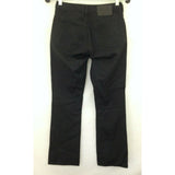 Sliver Jeans Women's Black Shiny Straight Leg Mid Rise Black Pants Size 26/29