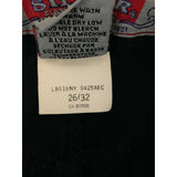 Sliver Jeans Women's Black Shiny Straight Leg Mid Rise Black Pants Size 26/29
