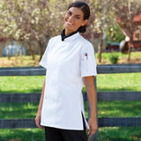 Uncommon Threads Women's Tahoe Fit Chef Coat Medium White NEW