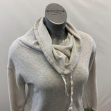 American Eagle Cowl Neck Sweatshirt Women's Size Medium Gray Cotton Blend Long Sleeve