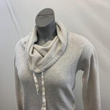 American Eagle Cowl Neck Sweatshirt Women's Size Medium Gray Cotton Blend Long Sleeve