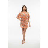 French Connection Women's 8 Romper Bloosom Cari Frill Short Butterfly Sleeve