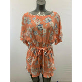 French Connection Women's 8 Romper Bloosom Cari Frill Short Butterfly Sleeve