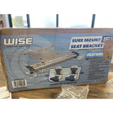 Wise 8WD70 Sure Mount Seat Bracket Kit, 15",Silver NEW