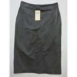 Principino Women's Size 18 Black Pencil Skirt Polyester Blend Back Zip NEW