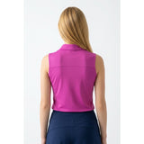 Izod Golf Women's Golf Shirt Large Mauve Pink Sleevless Poly/Spandex pre-owned