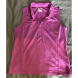 Izod Golf Women's Golf Shirt Large Mauve Pink Sleevless Poly/Spandex pre-owned