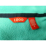 IZOD Fleece Pullover Women's Medium Teal Blue Long Sleeve 1/4 Zip