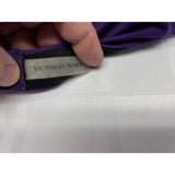 Victoria Secret Women's Purple Bathing Suit Top Tie neck Size 32 DD Polyester