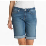 Tommy Hilfiger Denim Crop Women's Size 2 Stretch Low Rise Cuffed Blue Jean Capri