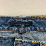 Tommy Hilfiger Denim Crop Women's Size 2 Stretch Low Rise Cuffed Blue Jean Capri