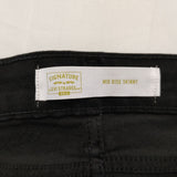 Levi's Signature Black Jeans Women's Size W35 L30 Mid Rise Skinny Stretch NEW