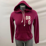 Garage Hooded Sweatshirt Hoodie Women's Size Medium Pink Long Sleeve Cotton Blend