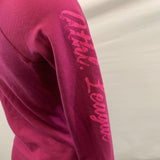 Garage Hooded Sweatshirt Hoodie Women's Size Medium Pink Long Sleeve Cotton Blend