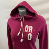 Garage Hooded Sweatshirt Hoodie Women's Size Medium Pink Long Sleeve Cotton Blend