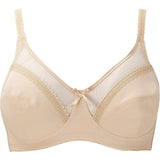 Royce Charlotte 821 Wire-Free Cotton-Lined Comfort Bra 36 J Skin Tone NWOT