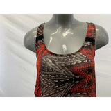 Element Women's Medium Scoop Neck Sleeveless Sheer High Low Cami Tank Top