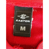 Easton Sweatshirt Men's Medium Red V Neck Long Sleeve 100% Polyester Pullover