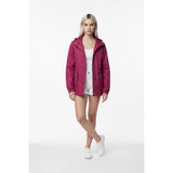 Northern Reflections Women's Burgundy Pack away Windbreaker Full Zip Size Medium Polyester