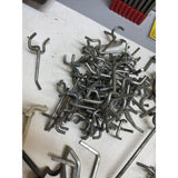 Peg Board Metal And Plastic Hooks Of Various Types