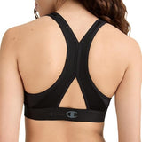 Champion B9373 Women's Med Support Curvy with Sewn In Cup Black Small NWT