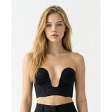 U Plunge Camisole Women’s Size 36B Black Nylon Blend V Neck NEW