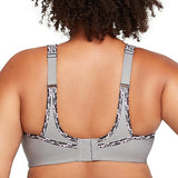 Glamorise #1066 No Bounce Camisole Wirefree Sports Bra Silver  NWOT