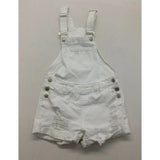 Bluenotes Women's Tomboy Small White Distressed Cotton/Spandex Jumper Shorts