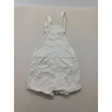 Bluenotes Women's Tomboy Small White Distressed Cotton/Spandex Jumper Shorts