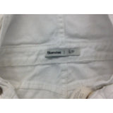 Bluenotes Women's Tomboy Small White Distressed Cotton/Spandex Jumper Shorts