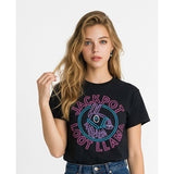 Fortnite Loot Llama Women's Graphic T Shirt Size Small Black Cotton Blend Crew Neck Tee