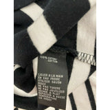 Les Collection Mat Women's Black Striped T Shirt Size Small Short Sleeve Cotton