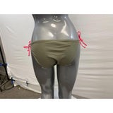 Xhilaration Women's String Bikini Bottoms Size Small Green Cantaloupe Lace Front NWT