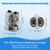 974-2910 Pressure Balancing Cartridge and 971-2500 Valve Stem Assembly NEW