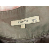 RW & CO. Women's Chino Shorts Size 2 Cotton Flat Front Pockets Low Rise