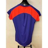 Adidas Womens Medium Climacool Active Wear shirt top purple orange polyester