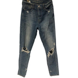American Eagle Mom Jean Women's 00 Cotton Poly Ripped Distressed