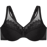 Glamorise Womens Wonderwire Minimizer Bra Underwire #9003  Black