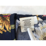 Crest Women's Scrub Top Scarecrow Sunflower Themed Multi-color 100% Cotton Medium