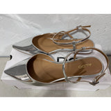 ALDO Womens Sarine Ballet Flat Silver Women's 7.5 Shoes NEW