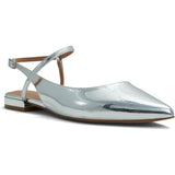 ALDO Womens Sarine Ballet Flat Silver Women's 7.5 Shoes NEW