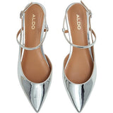 ALDO Womens Sarine Ballet Flat Silver Women's 7.5 Shoes NEW