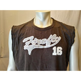 Firefly Men's X-Large Spell Out Sleeveless Dark Gray Embroidered Front Tank Top