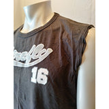 Firefly Men's X-Large Spell Out Sleeveless Dark Gray Embroidered Front Tank Top