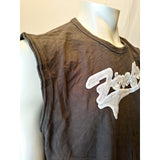 Firefly Men's X-Large Spell Out Sleeveless Dark Gray Embroidered Front Tank Top