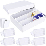 Leyzan Trading Card Storage Box 2400 Count Cardboard Organizer with Dividers