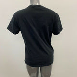Guess T Shirt Women's Medium Black Front Print Crew Neck Short Sleeve Tee