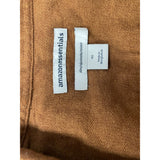 Amazon Essentials Men's Brown Button up Long Sleeve Slim Shirt Size XS Cotton Blend NEW